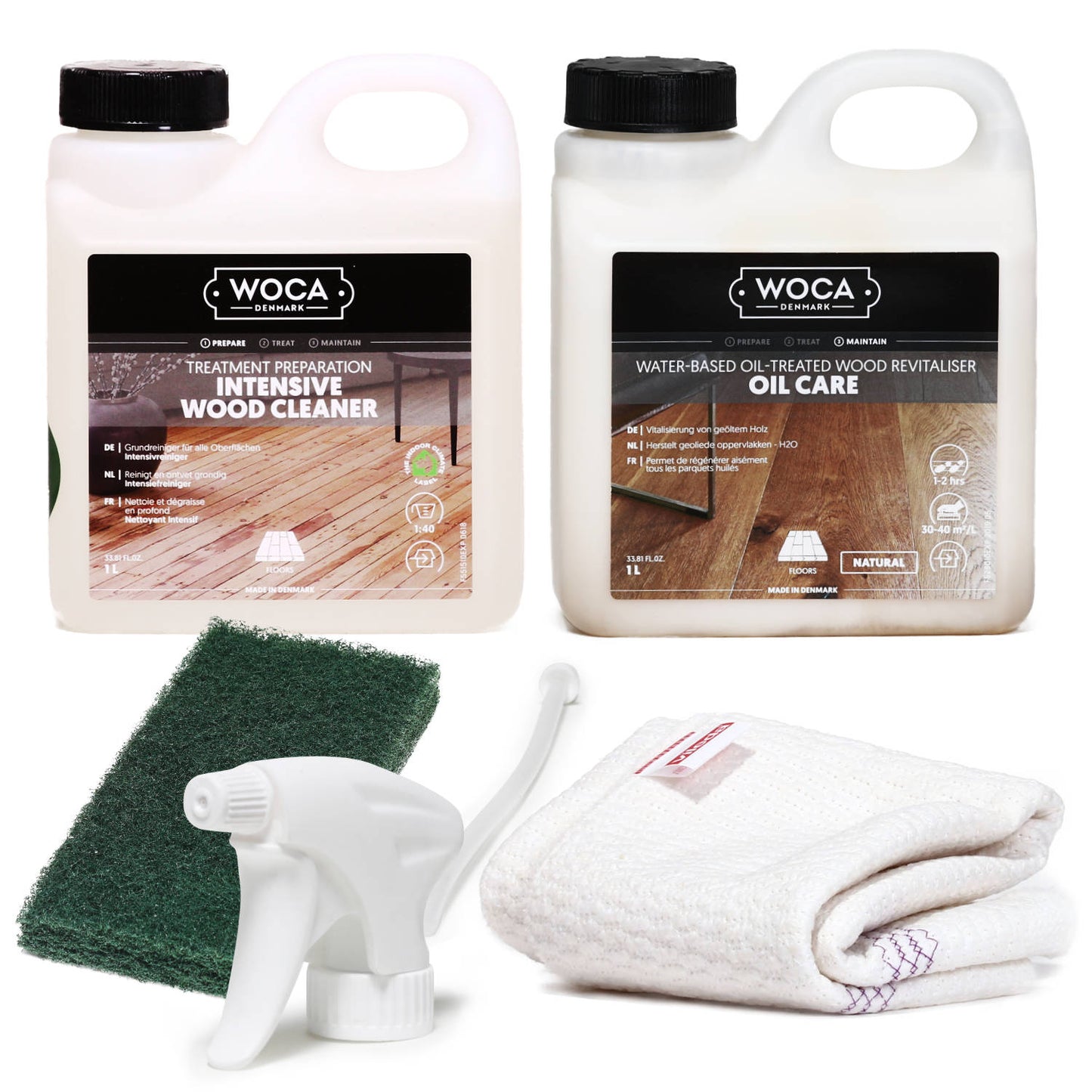 WOCA Care - fixes Reinigungs- und Pflegeset klein