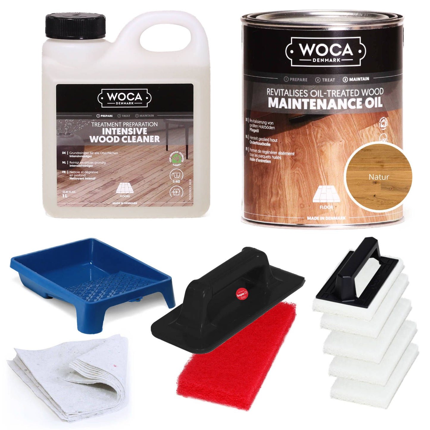 WOCA Nachöl-Set klein - Holzböden nachölen