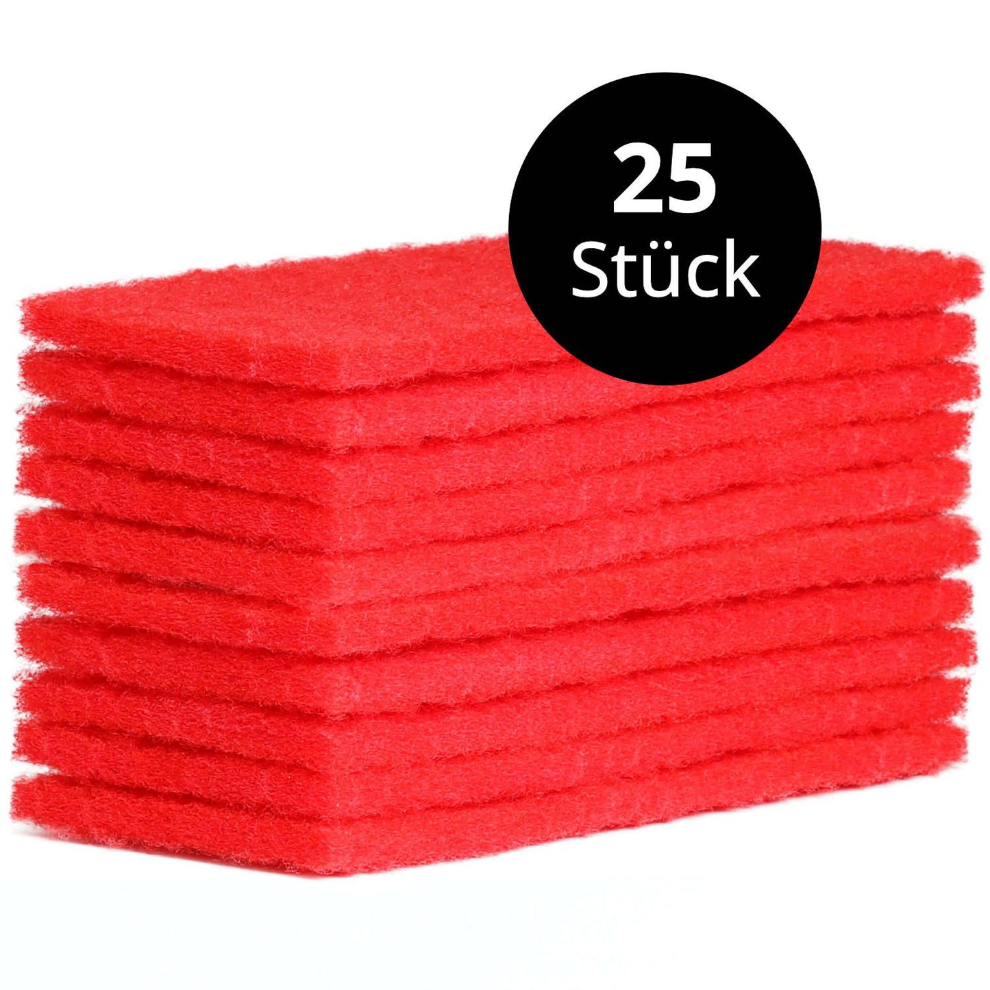 Rotes Normal-Reinigungspad groß, 25 Stück