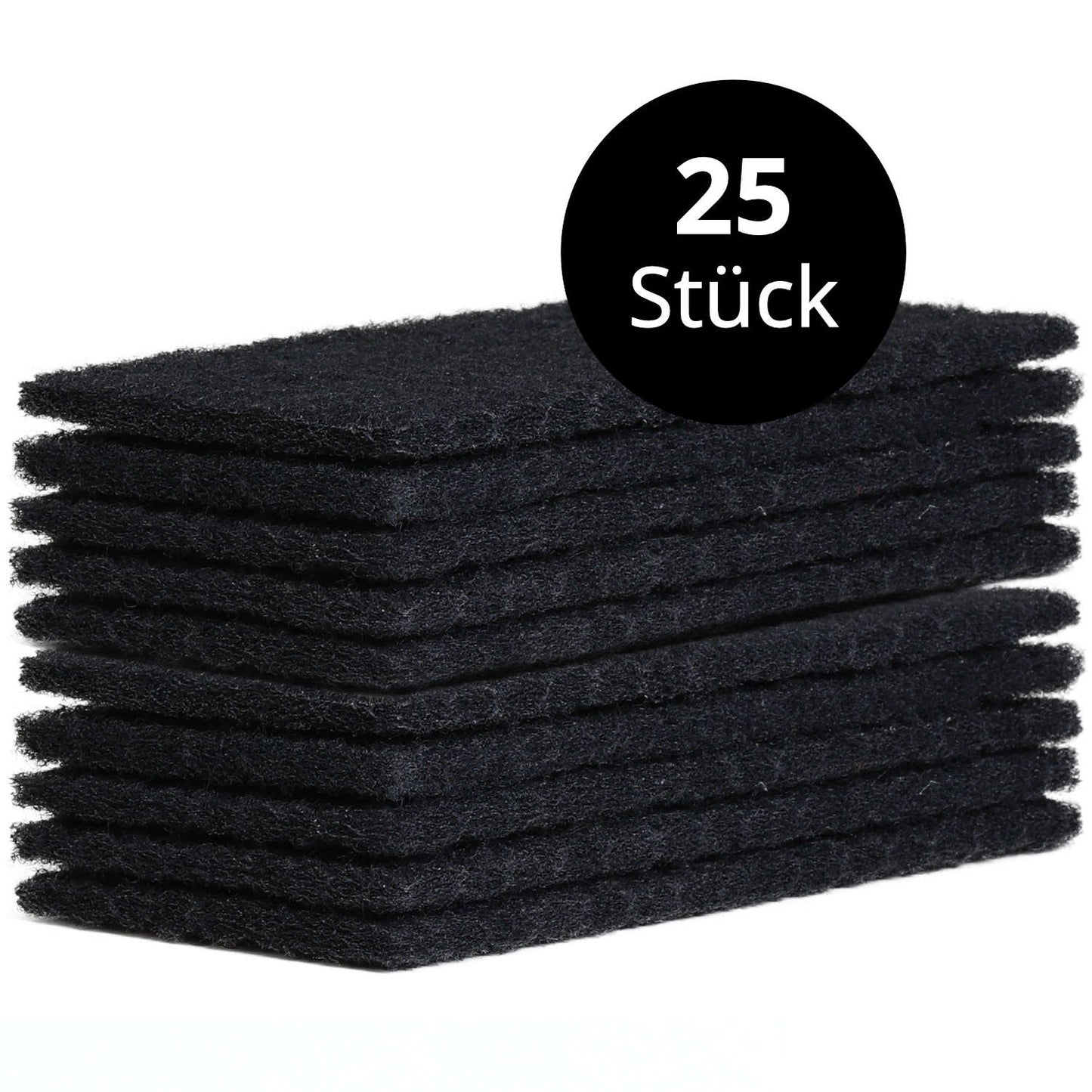Schwarzes Normal-Reinigungspad groß