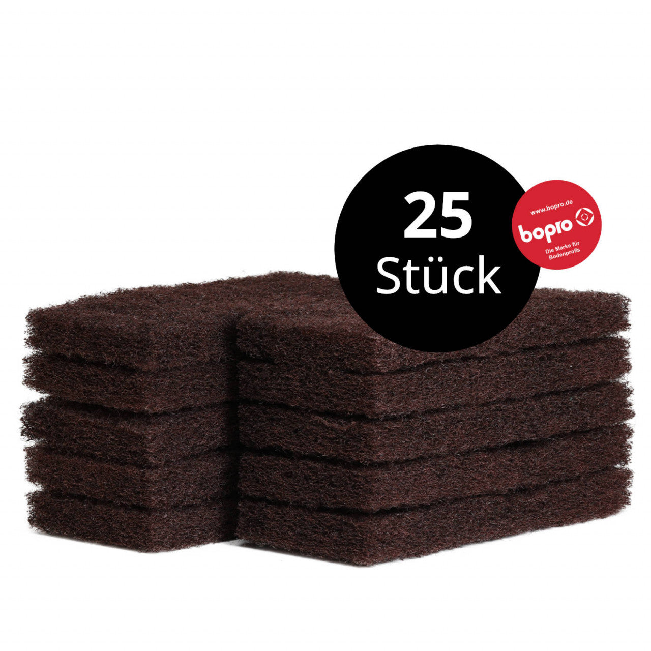 Braunes Super-Reinigungspad groß