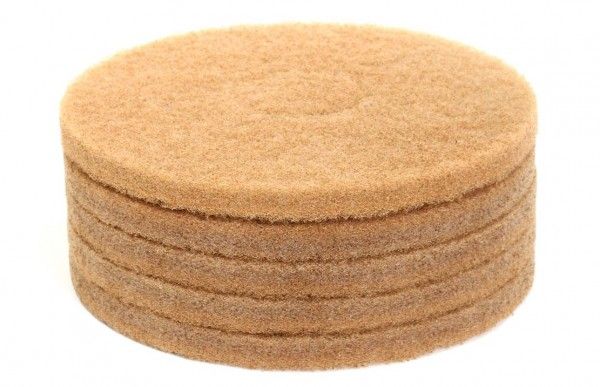 Beiges Super-Vorpolierpad 16 Zoll, 5 Stück