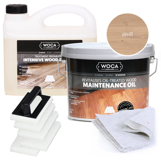 WOCA Parkett Pflegeöl Spar-Set für bis zu 100m²